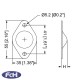 7mm High Metal Feet - Pack of 4